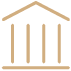 Icon illustration of a bank