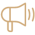 Icon illustration of a megaphone