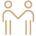 Icon illustration of two people shaking hands